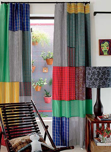 Лоскутные шторы – оригинальное украшение окна / Интерьерные штучки