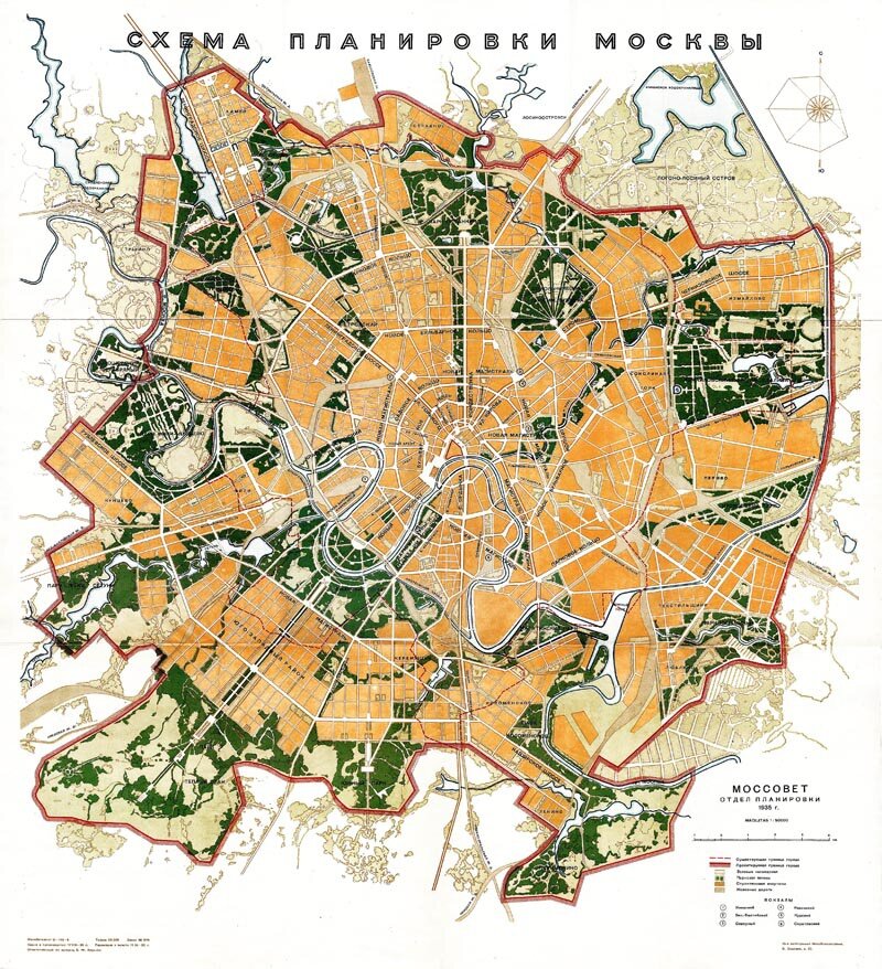 Генеральный план реконструкции москвы 1935 года