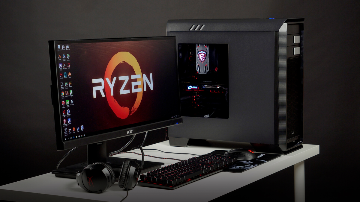 ПК AMD Ryzen. Ryzen 9 7950x3d. Игровой компьютер. Игровой ПК С монитором.