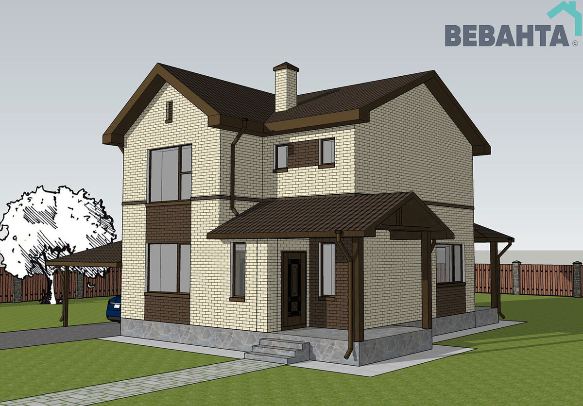 Проект дома на стадии разработки