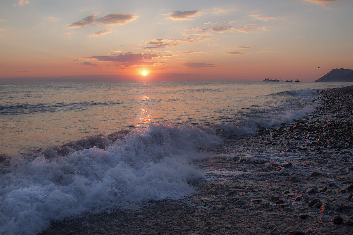 Черное море на рассвете Анапа