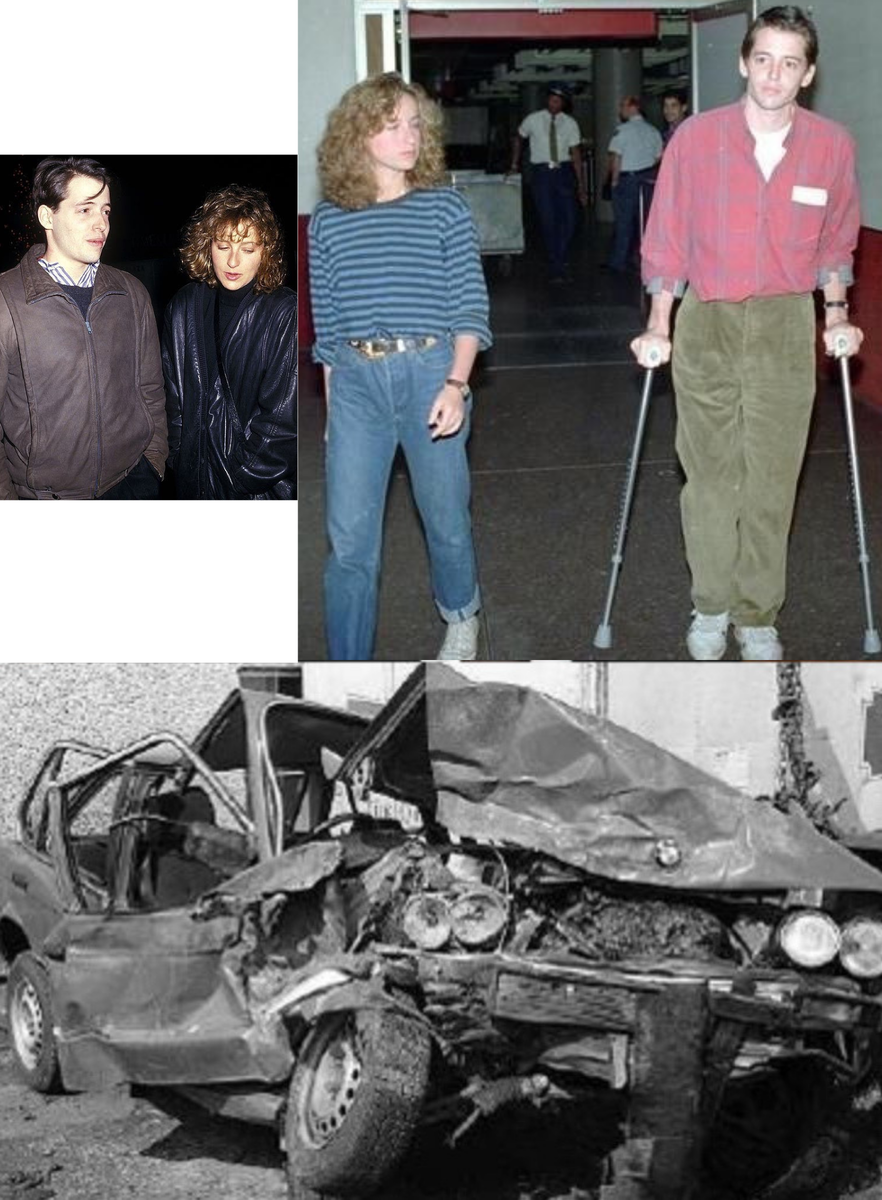 Авария, виновником которой был Мэттью Бродерик