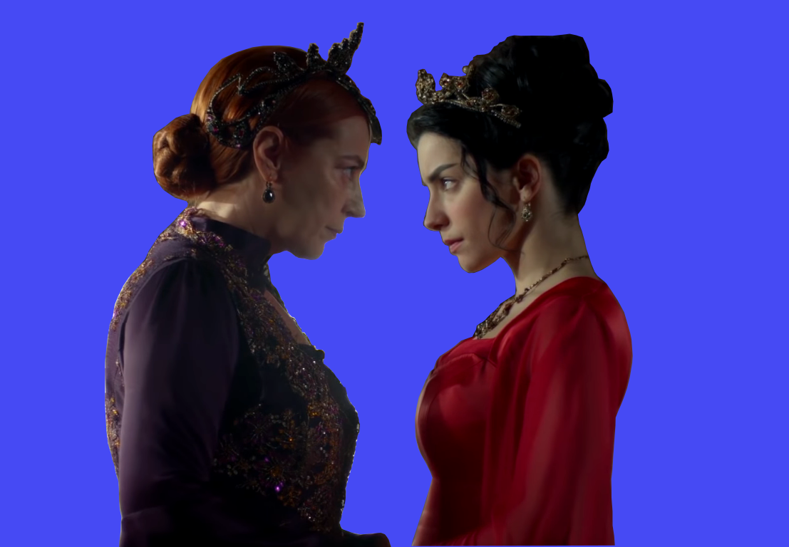 Хюррем и Нурбану в турецком сериале «Великолепный век»