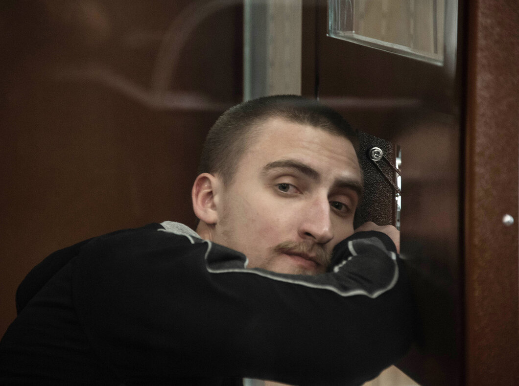 Павел Устинов. Суд 12 сентября. Фото: Виктория Одиссонова / «Новая газета»