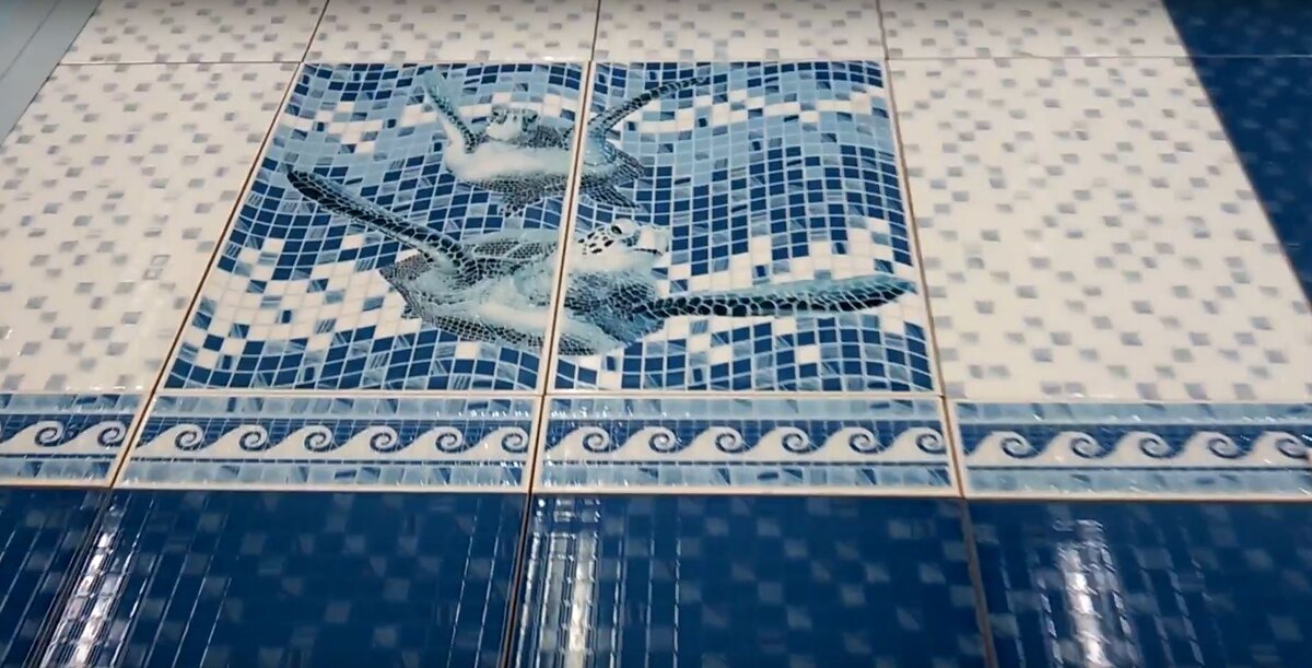 Керамическая плитка стилизованная под мозаику - интересное и необычное решение