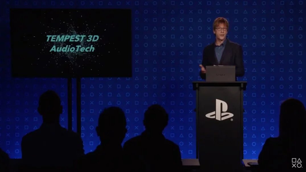 Выступление Марка Черны (фото с сайта https://tv-vybor.ru/novosti/823-v-sony-predstavili-tehnicheskie-harakteristiki-playstation-5.html)