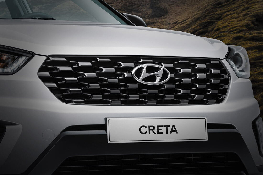 Новая решетка радиатора обновленной Креты. Фото: Hyundai