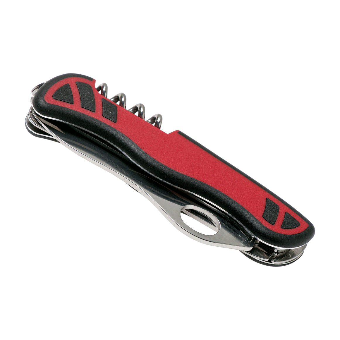 НОЖ ПЕРОЧИННЫЙ VICTORINOX FORESTER ONE HAND, СТАЛЬ X50CRMOV15, РУКОЯТЬ НЕЙЛОН, КРАСНО-ЧЕРНЫЙ