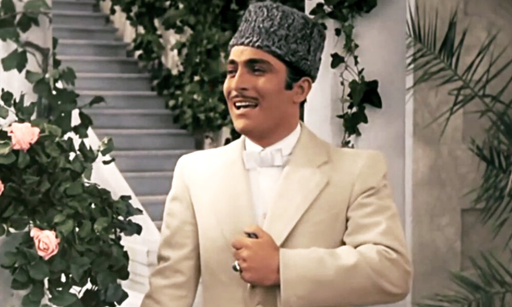 Рашид Бейбутов в кадре из киноленты «Аршин мал алан», 1945 год