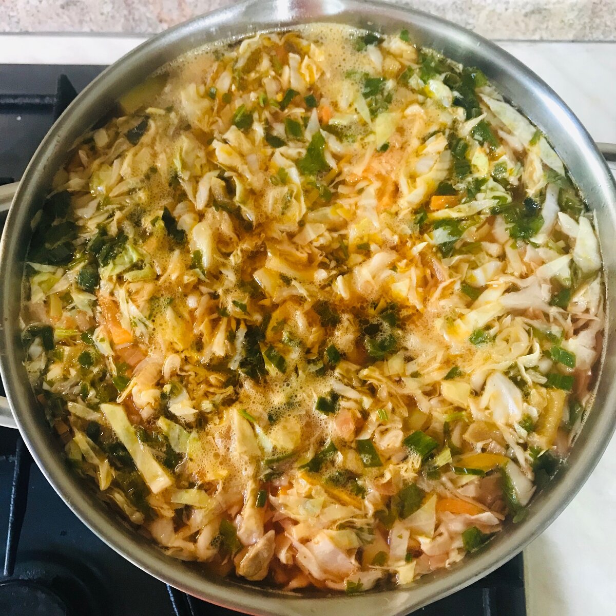 Готовый Кубанский борщ.