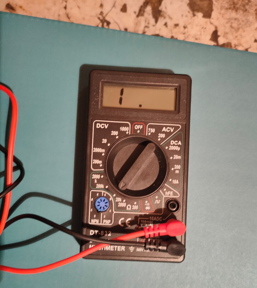 Изменение сопротивления мультиметра 20 кОм