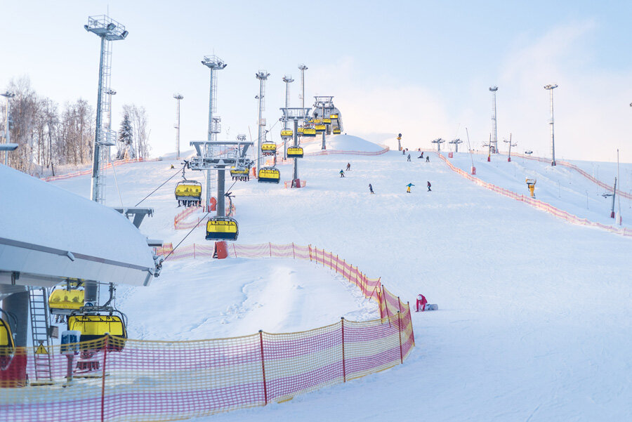 Вид на трассу "Охта Парка". Фото: ski.spb.ru