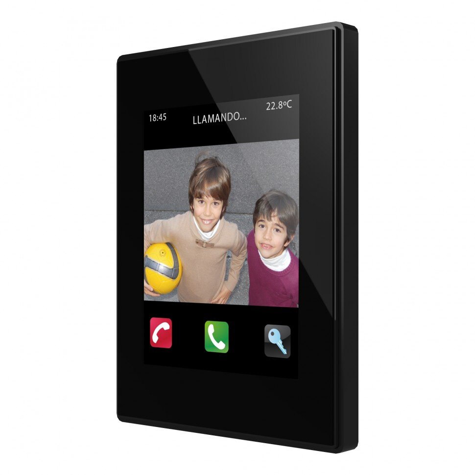 Zennio ZVI-Z41COM-AP - панель в цвете Антрацит с пластиковой рамкой