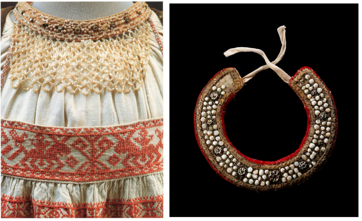 Нашейные украшения с жемчугом для русских красавиц