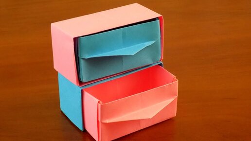 Оригами шкаф из бумаги. Комод из бумаги своими руками