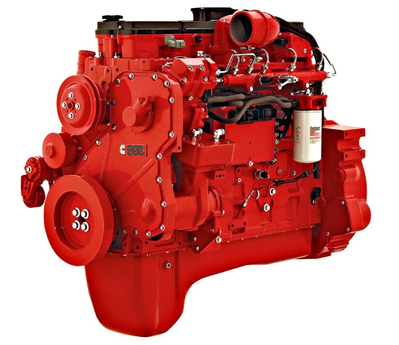 мощный и экономичный 6-цилиндровый двигатель Cummins QSL 8.9, L6, 360 л. с. 
