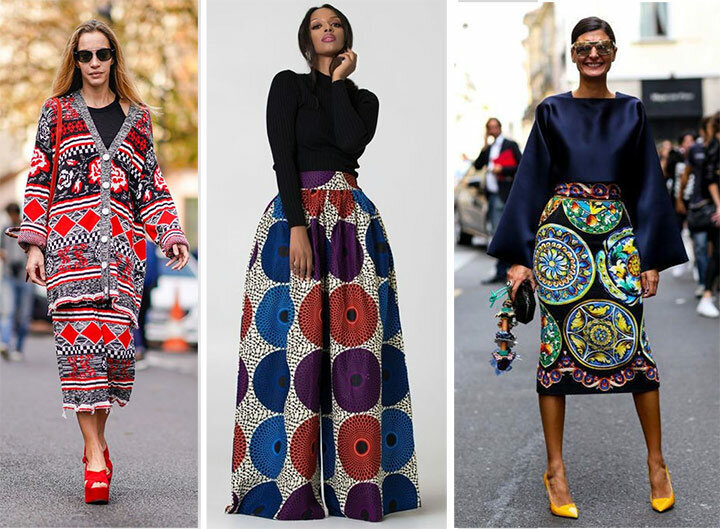 Объедините принты в одной детали одежды