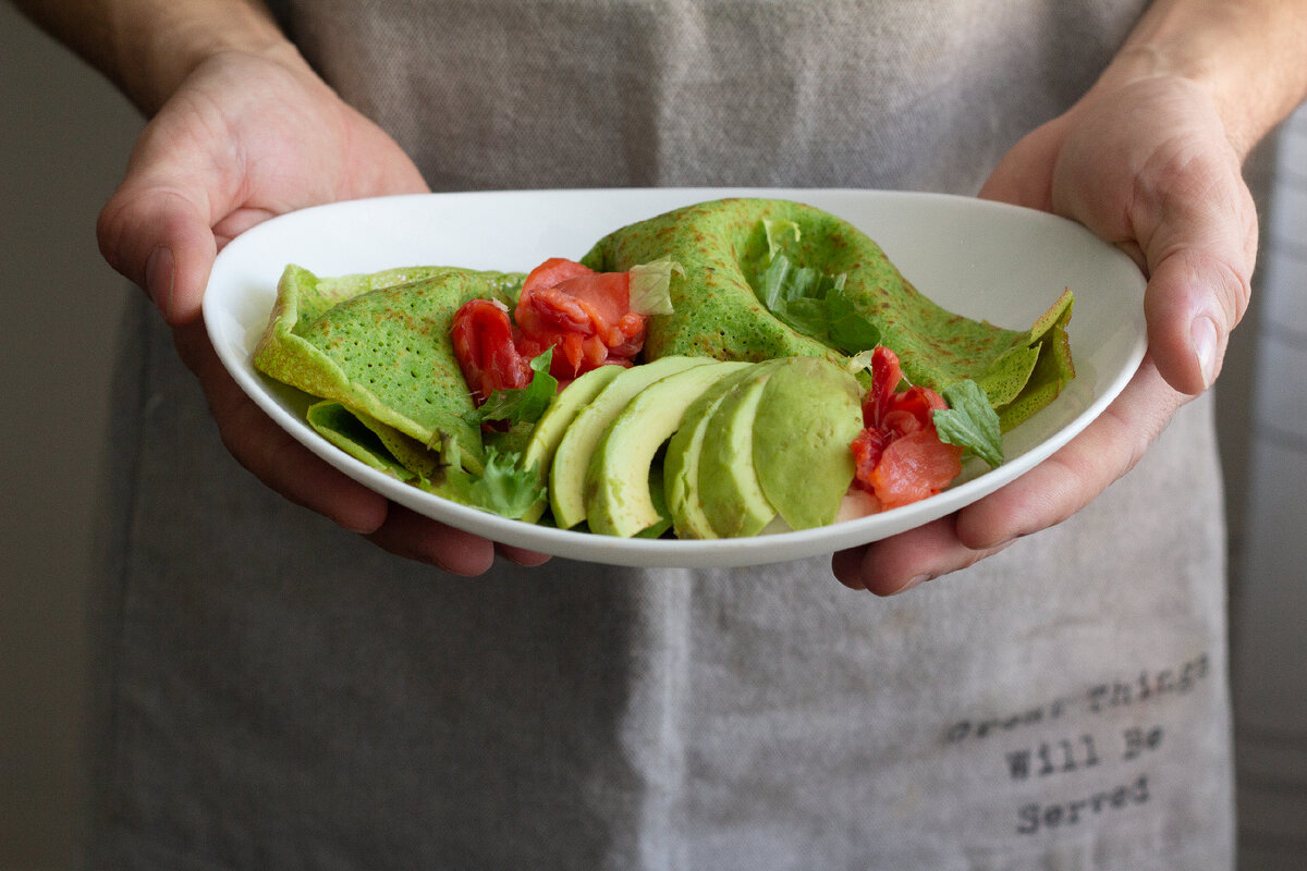 шпинатные блинчики