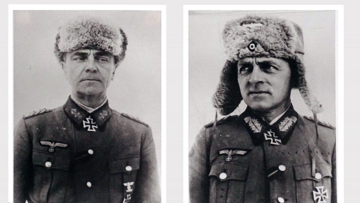 Генерал-фельдмаршал Ф. Паулюс (слева). Генерал-лейтенант А.Шмидт (справа) (https://clck.ru/ejGZ8)