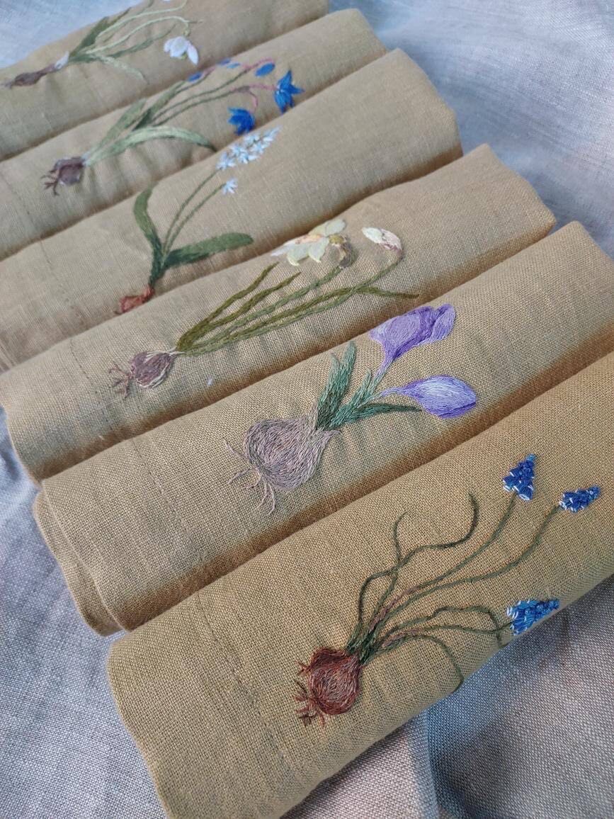 Пример работы Веры Сухаревой на курсе "Первоцветы на столе"