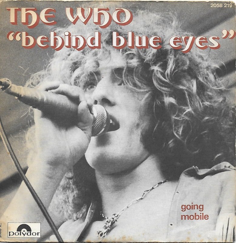Обложка французского издания сингла "Behind Blue Eyes" английской рок-группы The Who