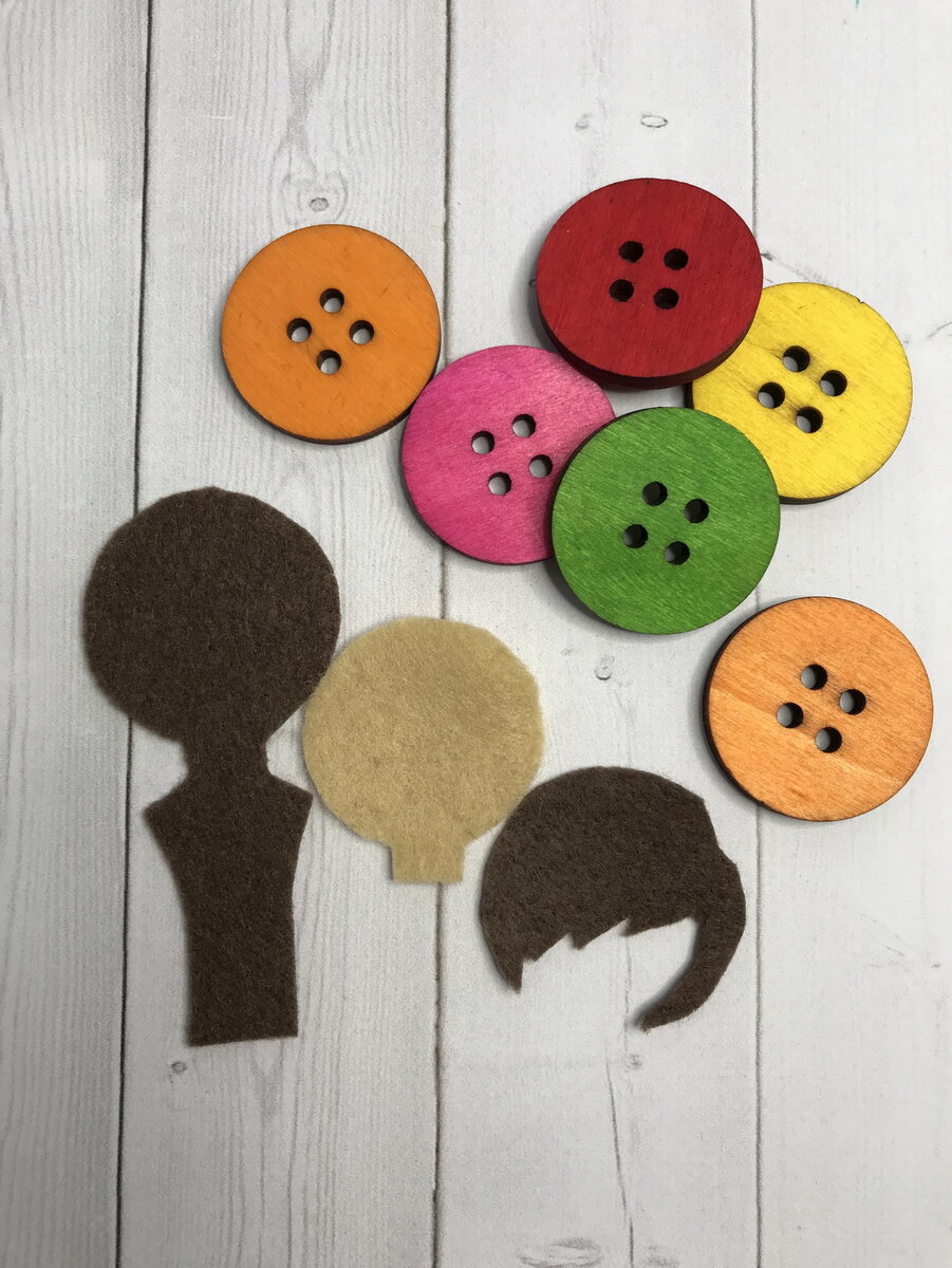 фото 1 МК по созданию брошки-куколки из фетра