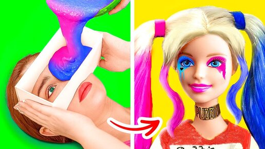 ИЗ БОТАНКИ В ПРИНЦЕССУ || Кукла Барби: макияж-трансформация SFX с гаджетами от 123 GO Like!