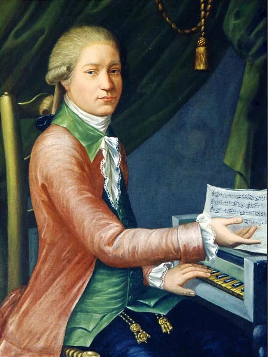 Неизвестный художник – Портрет неизвестного композитора за клавесином (считается портретом Евстигнея Фомина). Портретов с точно доказанной атрибуцией, к сожалению, не сохранилось.