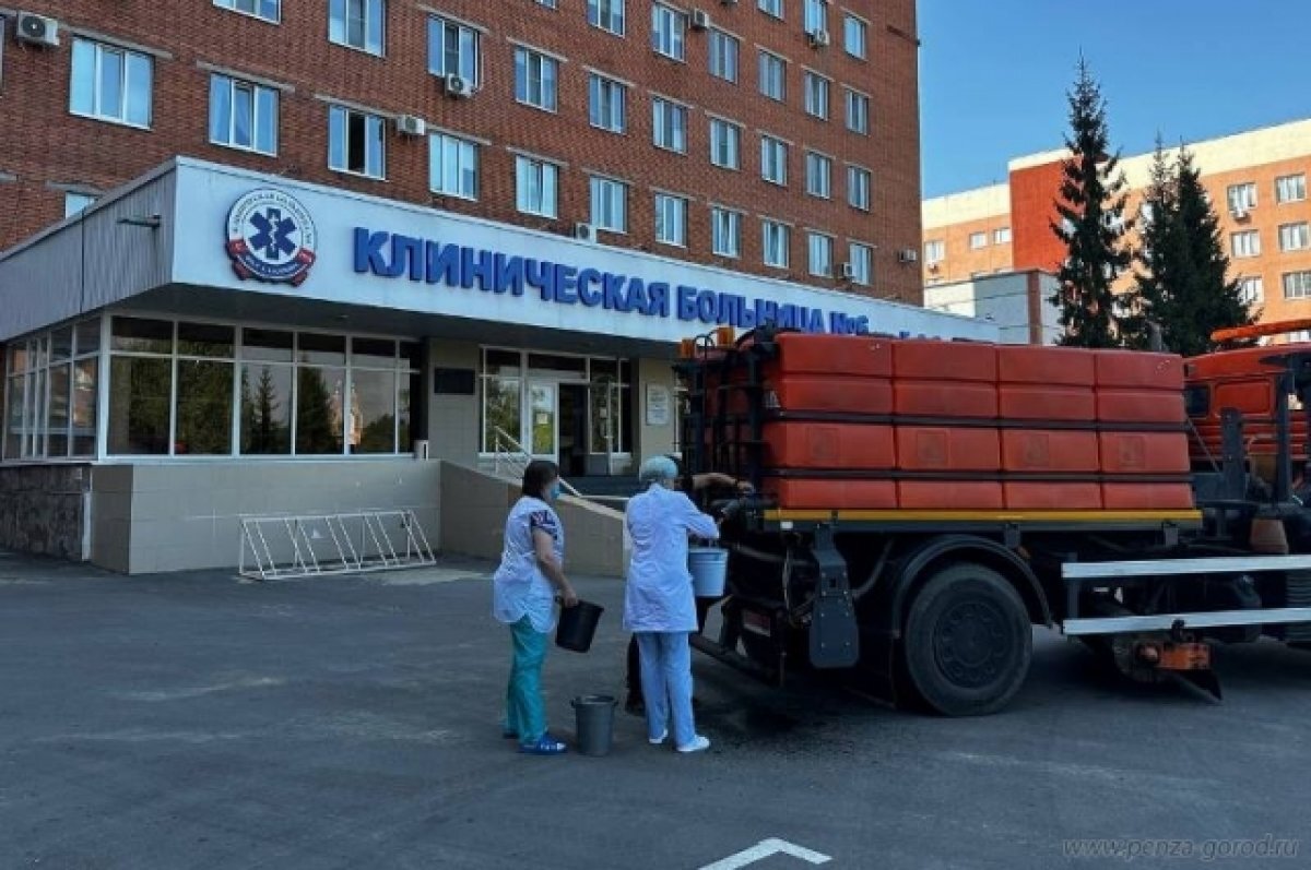    В Пензе развозят техническую воду в микрорайоны, попавшие под отключение