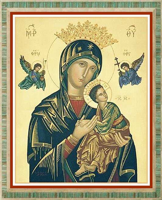 Страстная икона Богородицы