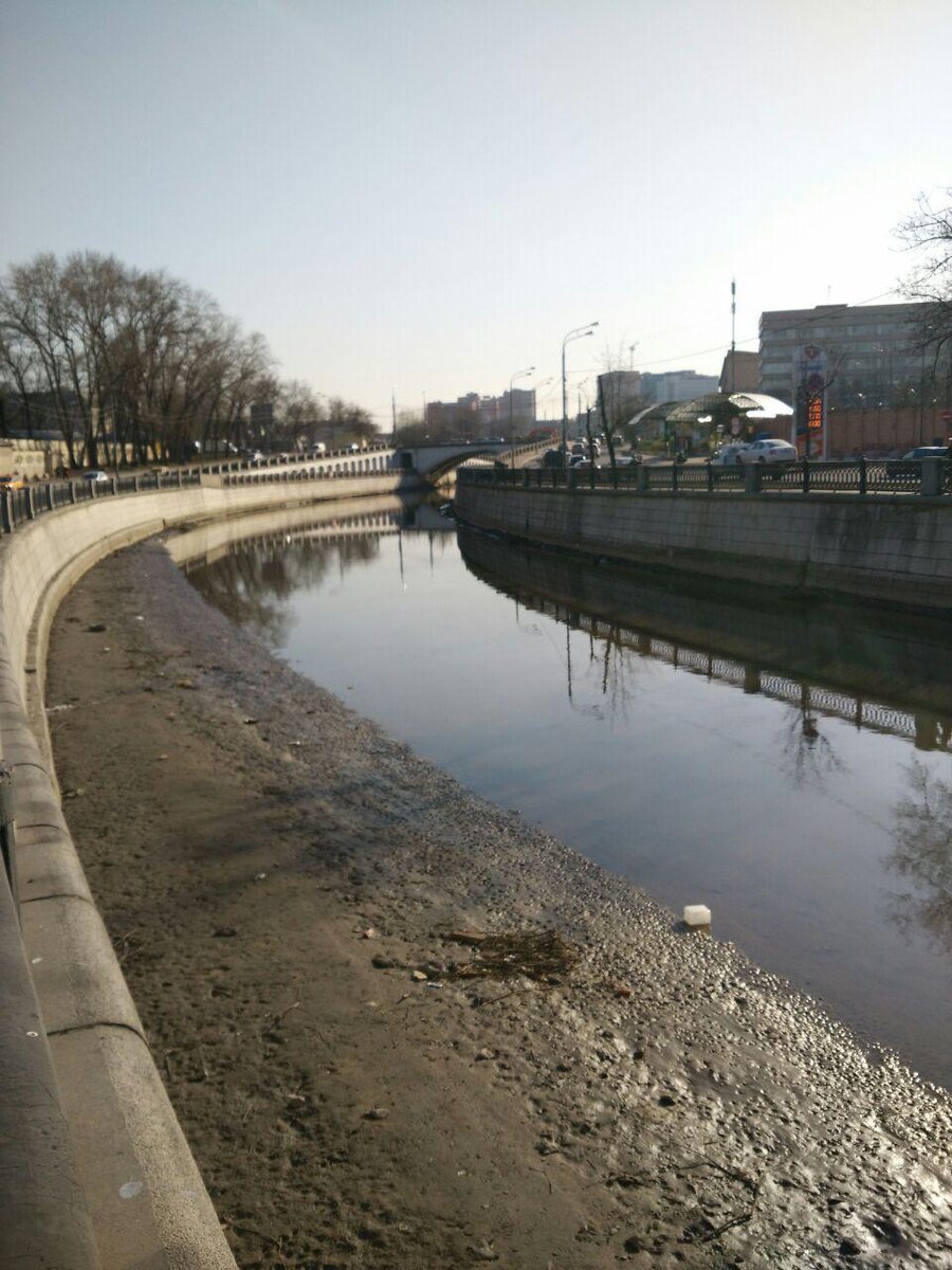 Яуза перед Госпитальным мостом