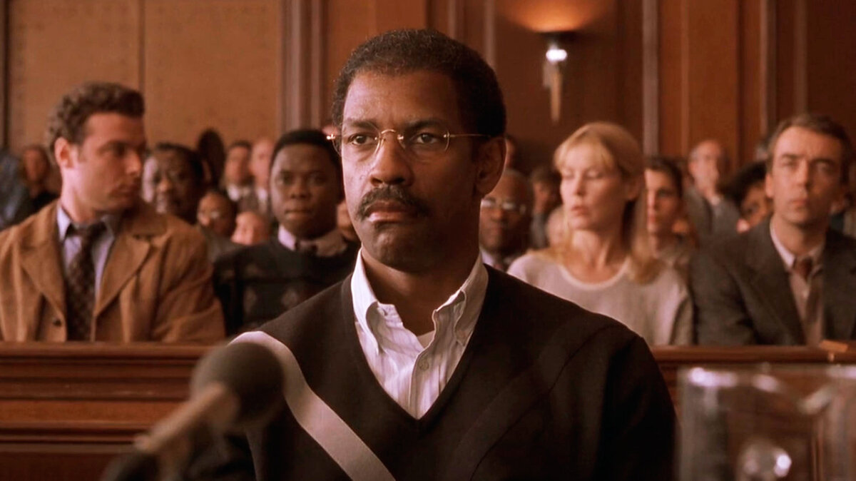 актер Дензел Вашингтон (Рубин Картер) - кадр из фильма "Ураган"