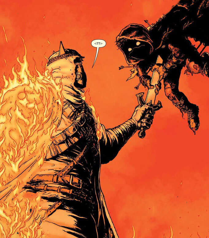 Смерть Дэмиана от рук Еретика