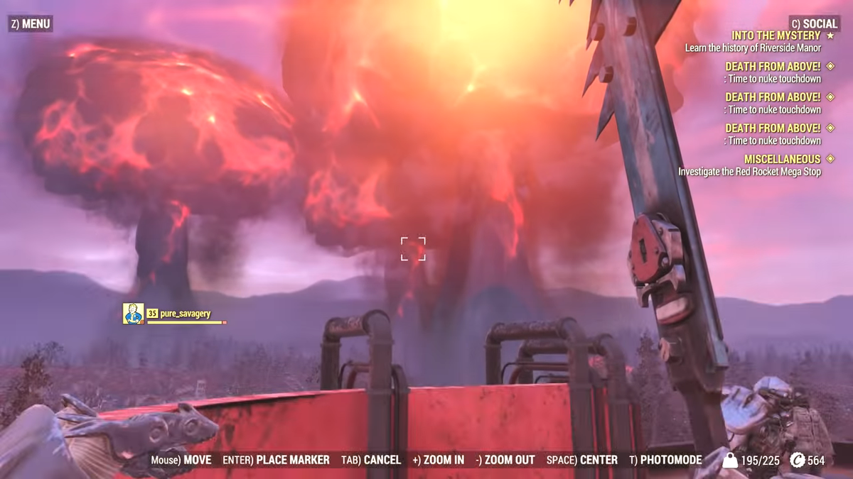 Fallout 76 - Одновременный взрыв трех ядерных бомб