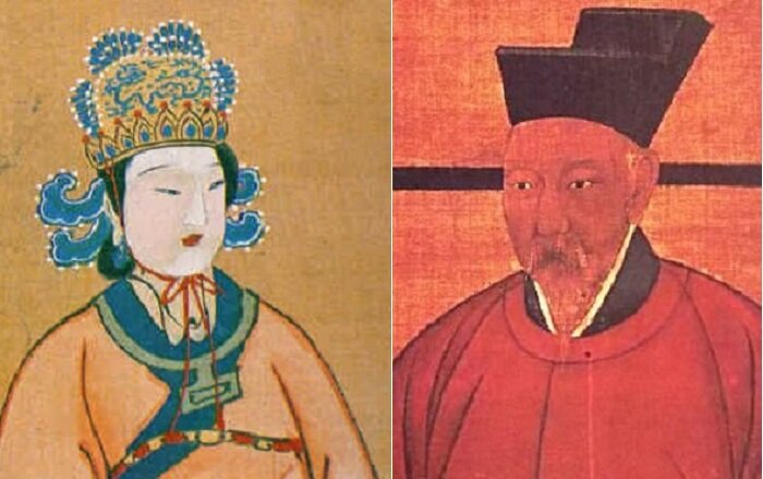 Китайский император Гао-Цзун и его императрица У Цзэтянь. | Фото: muz4in.net.
