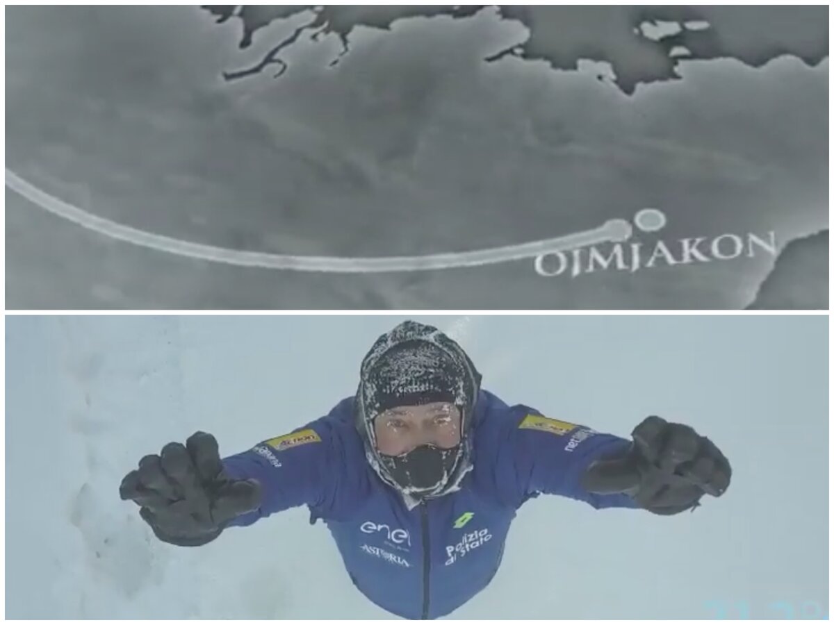 Паоло решил пробежать в самом холодном обитаемом месте планеты - селе Оймякон!