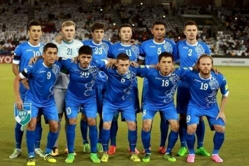  Игроки сборной Узбекистана по футболу. Фото с сайта Uznews.uz