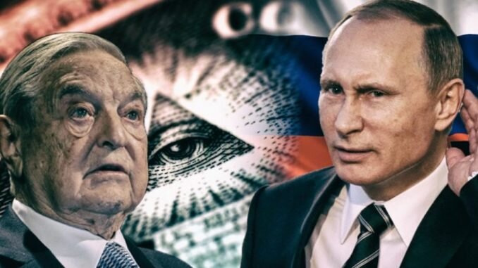 Путин сослался на инвестора-миллиардера и признанного нацистского сотрудника Джорджа Сороса в качестве примера того, кто действительно вмешивается в зарубежные выборы. 