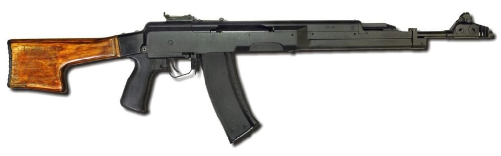 Экспериментальный автомат Никонова с неподвижным магазином, участвующий в конкурсе.