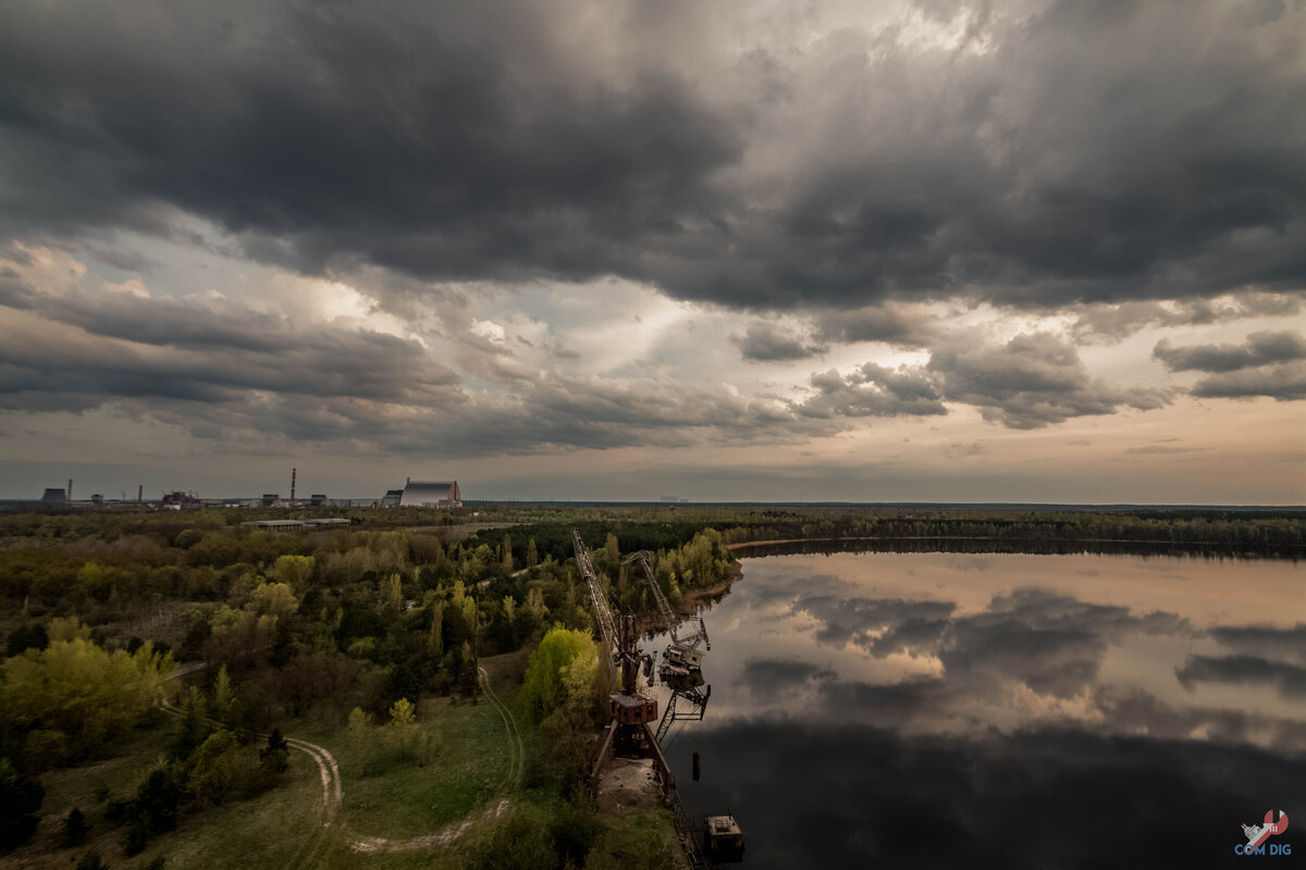 Речка Припять закат