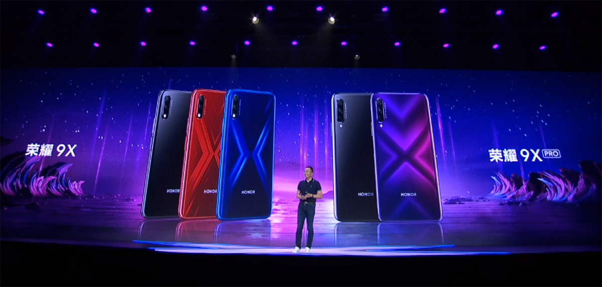 Honor 9x и Honor 9x Pro на презинтации 