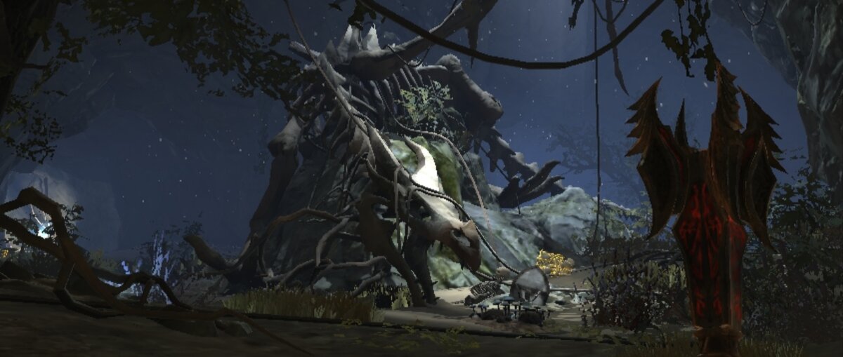 Грот с костями дракона в TES: Blades