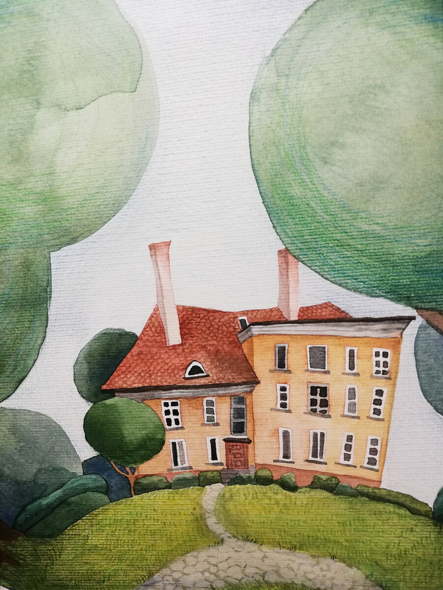 Карандаши+акварель © Любовь Харланова