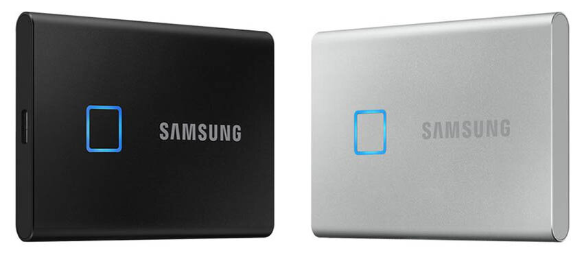 
Накопители Samsung T7 Touch имеют классический для переносных SSD дизайн