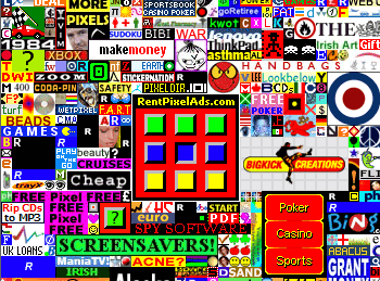 В центре - один из самых больших блоков на сайте, который ведёт на подобный проект. Стоил такой блок 4000 долларов.