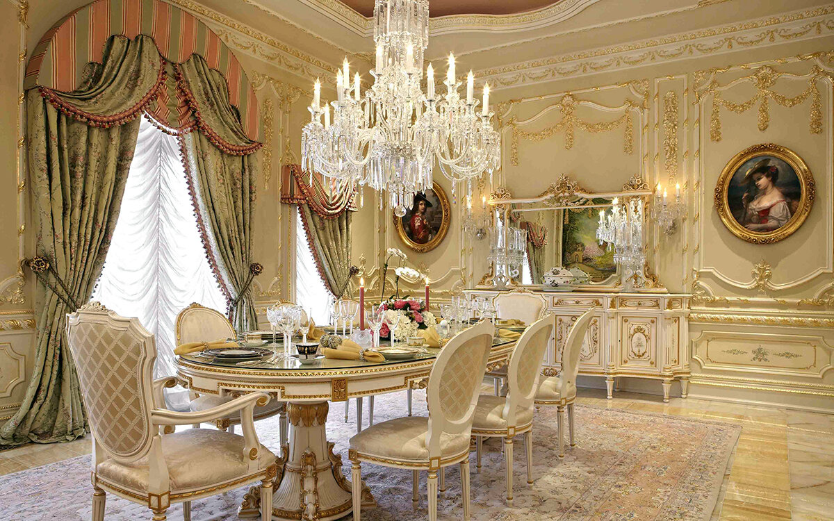 Римский интерьер столовой