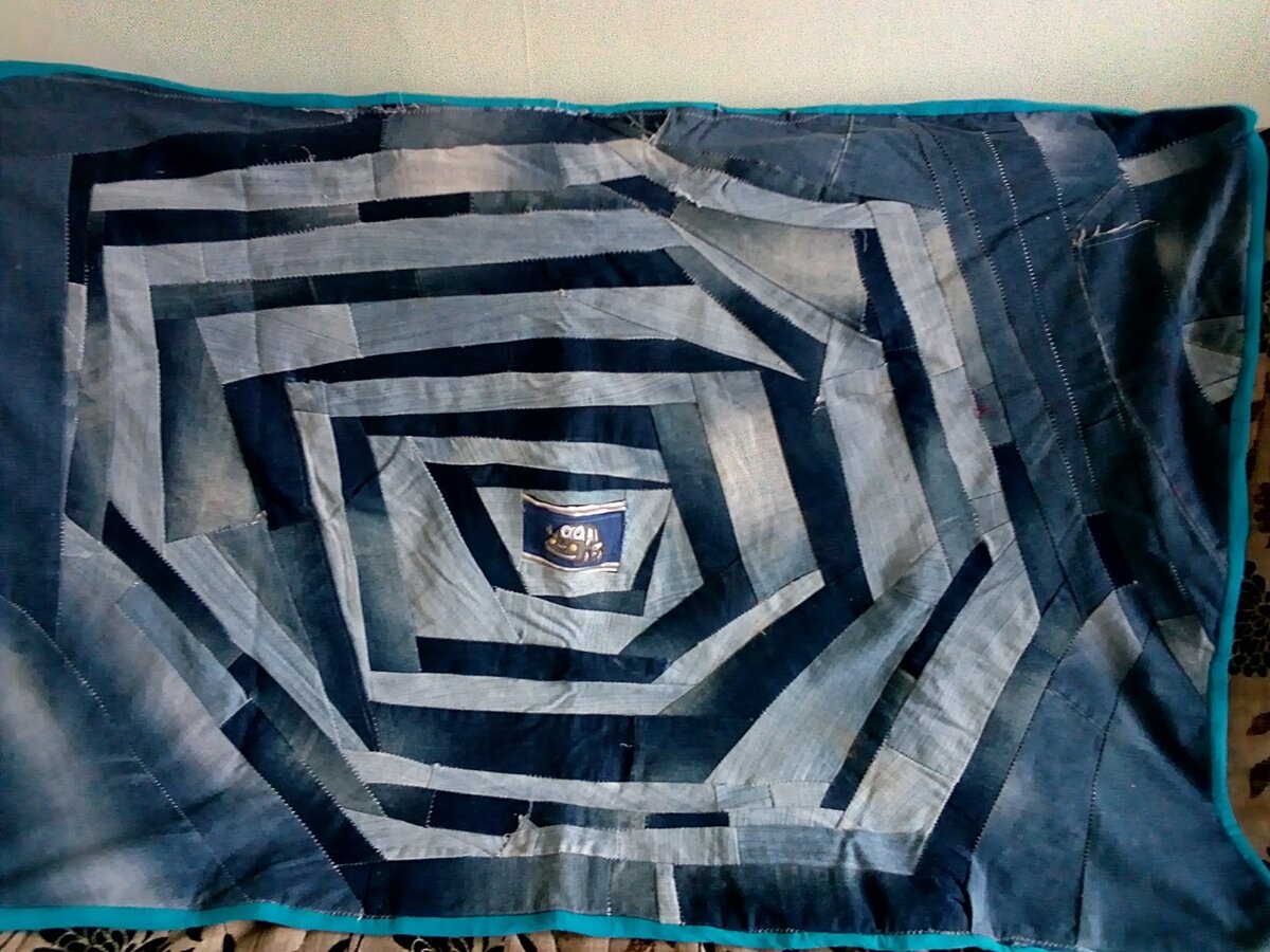 лоскутное шитье из джинсов