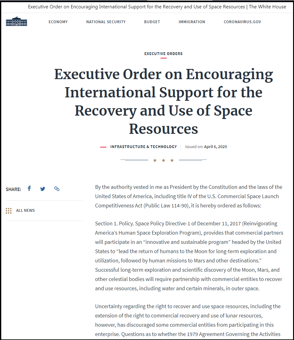 указ США 6.4.20
