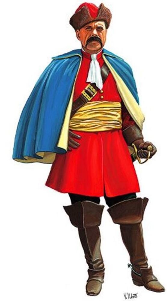 Видите на шее у мужчины шарф. Им они завязывали открывающееся концы ворота, что бы закрыть шею.