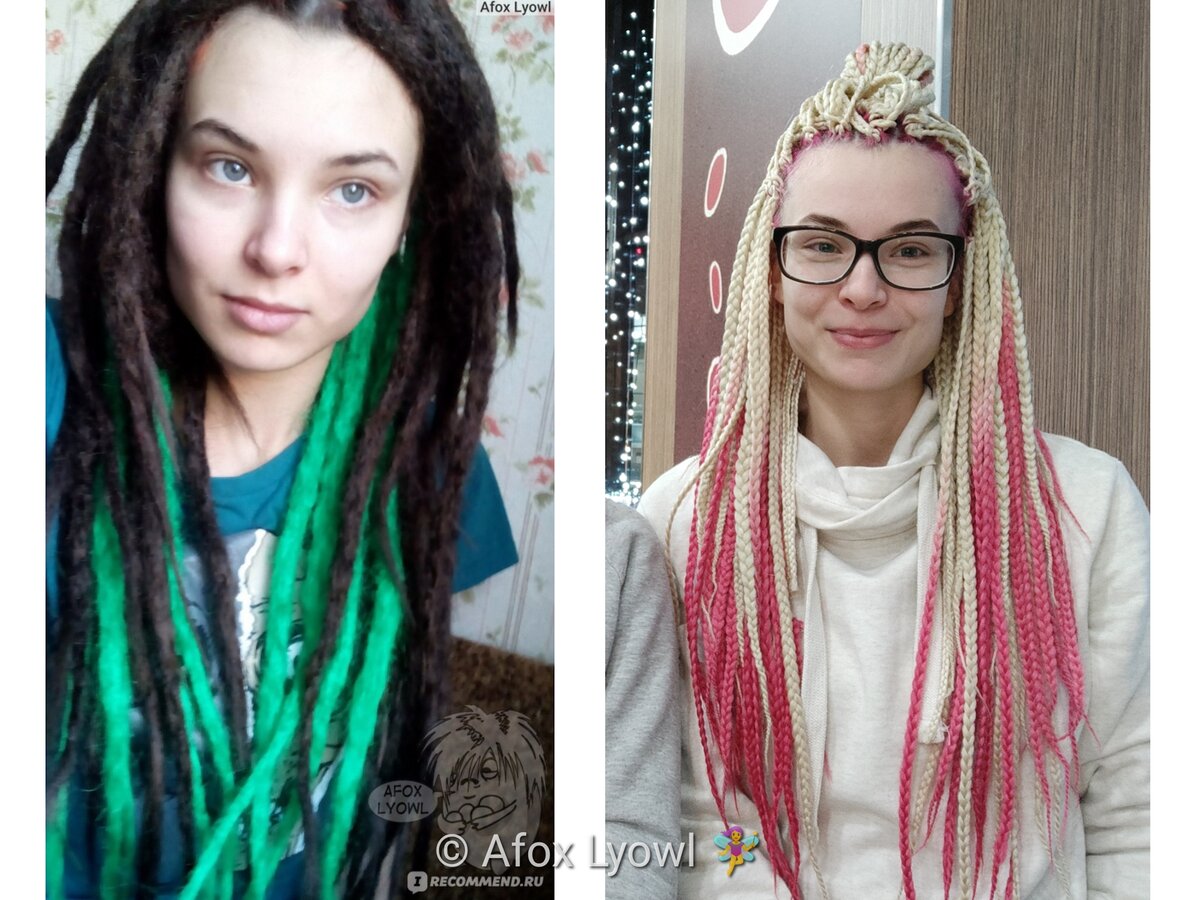 Безопасные дреды и афрокосы на каркас женские 